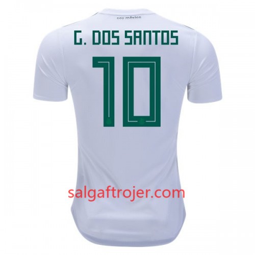 Mexico Fodboldtrøjer G.Dos Santos 10 Udebanesæt VM 2018 Mexico Fodboldtrøjer G.Dos Santos 10 Udebanesæt VM 2018